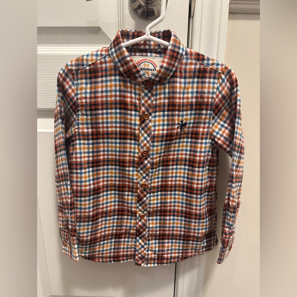 🎉BUNDLE 10 for $50🎉 NEXT DIRECT • Boys' Multicolor Plaid Shirt